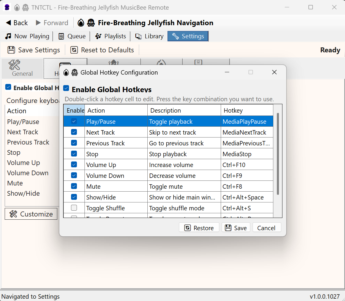 Hotkey Configuration