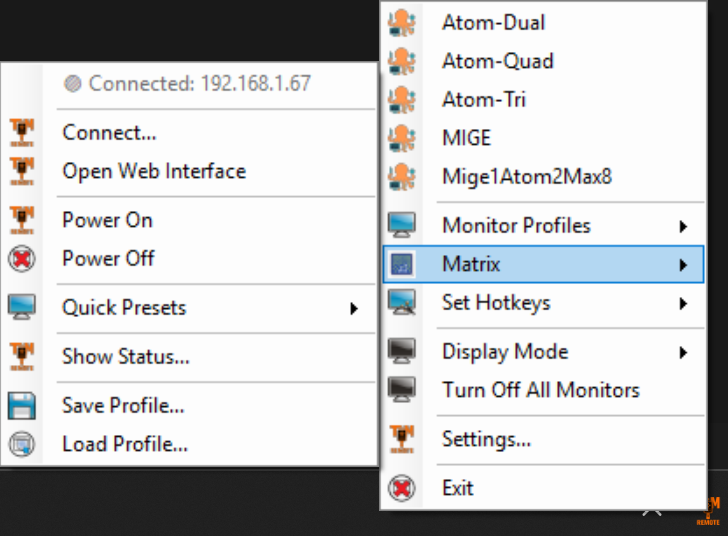 TMRemote Matrix Control