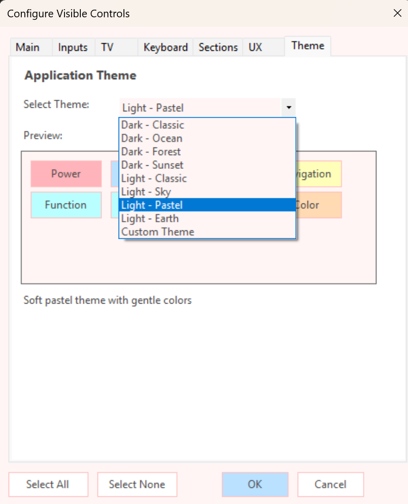 Theme Dropdown