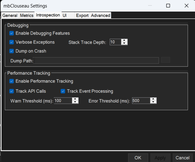 Settings Introspection
