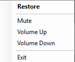 System Tray Context Menu