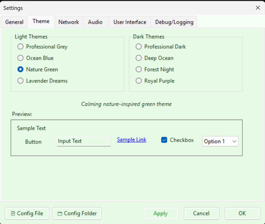 Theme Settings