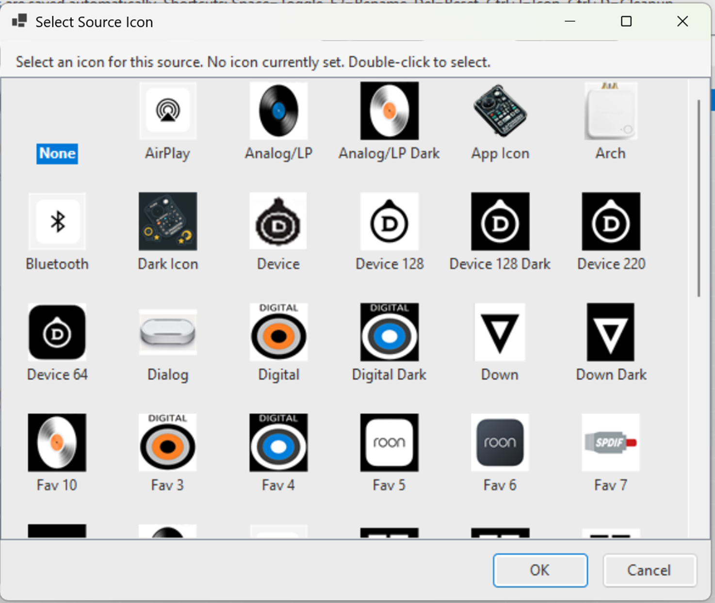 Custom Icon Selection