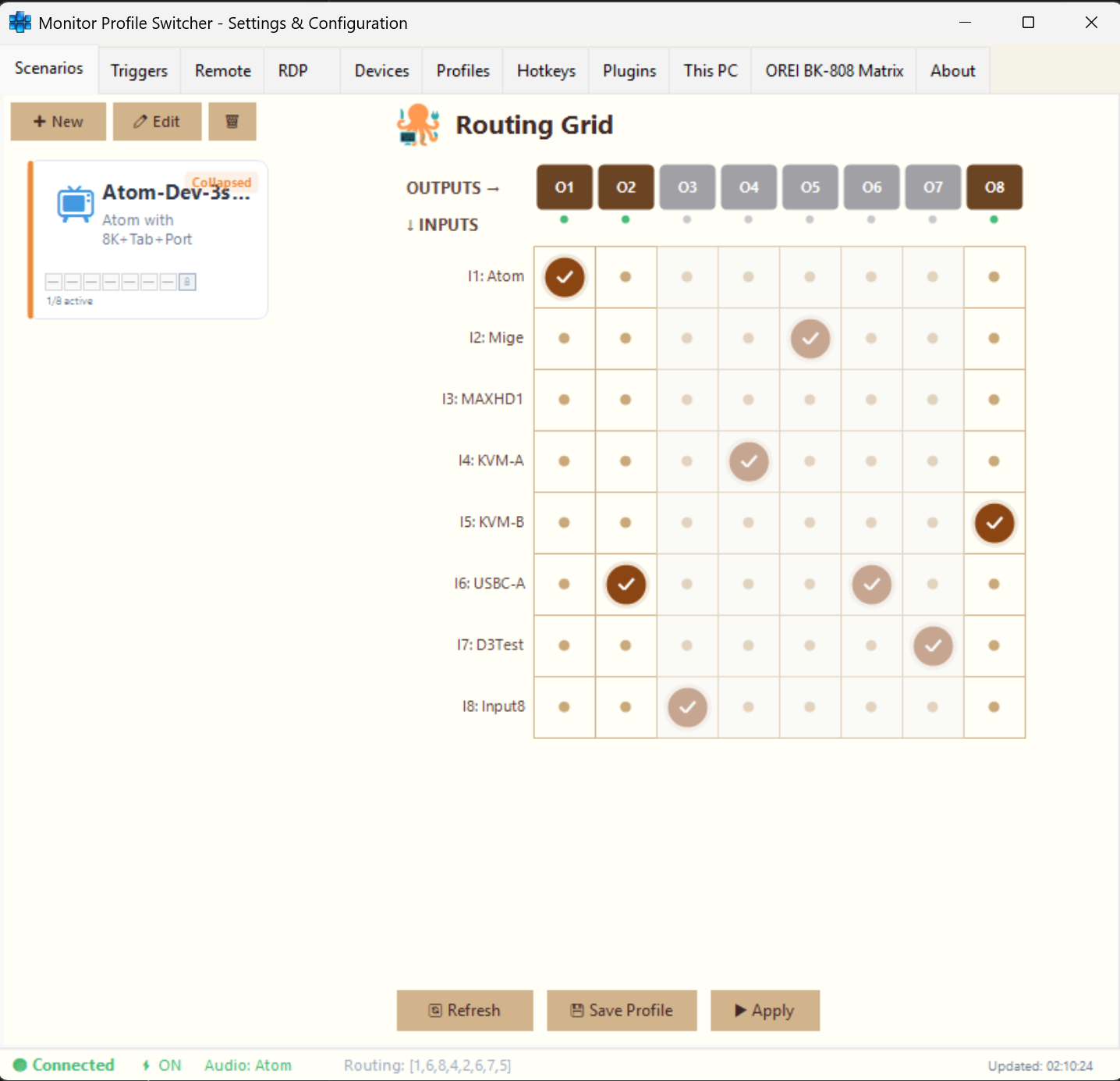 TMRemote Scenarios Routing