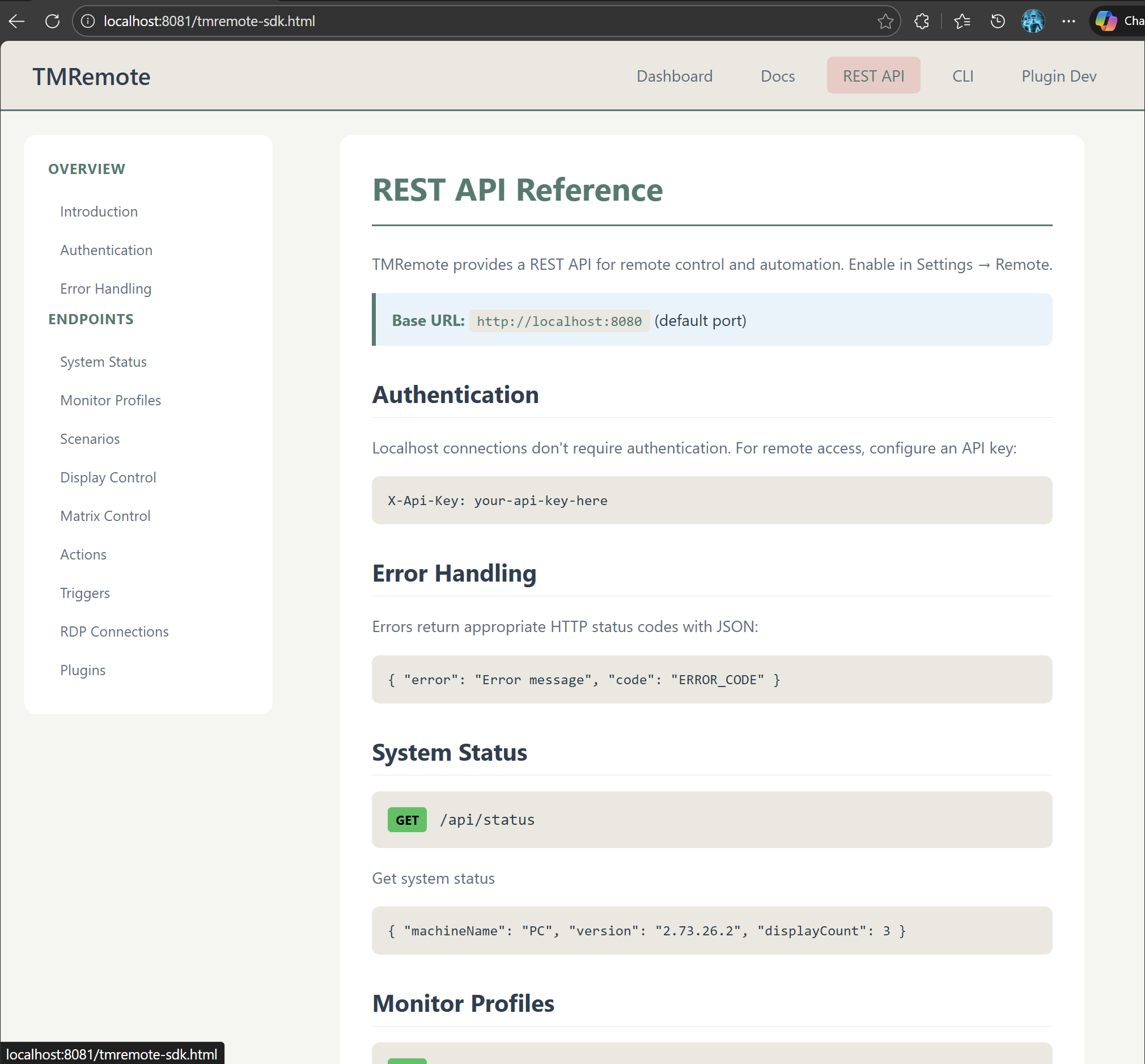 TMRemote Documentation 2
