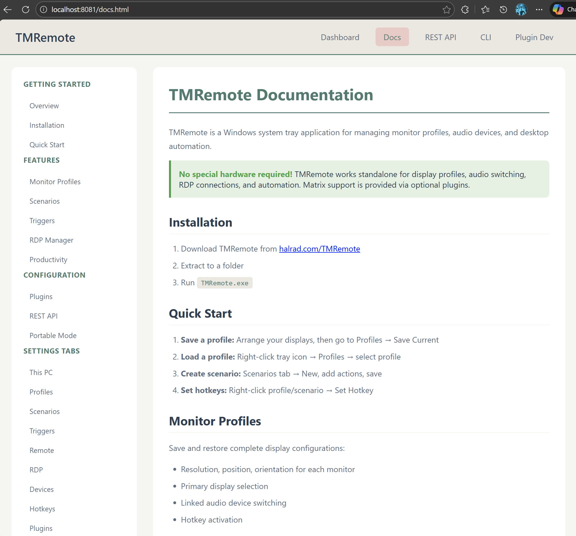 TMRemote Documentation